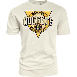 Blue 84 Nba Unisex-Adult Nba  T-Shirt Ringspun Triblock Ivory